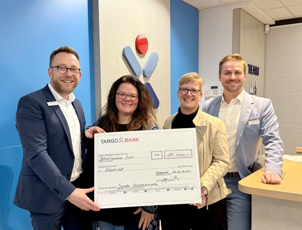 TARGOBANK Scheck für Herzenswünsche